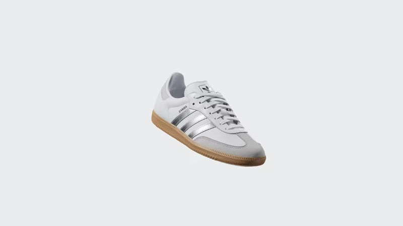 Adidas Samba White Silver Metallic
